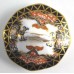 'Crown Staffordshire Porcelain Co.' Lid, decorated in Imari style in deep blue, orange and rich gilding, c1905+
