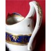 Chamberlain Worcester Oval Shaped Milk Jug, underglaze Blue and Gilt 'Barley Ear' decoration, Pattern Number 273, c1802-1805