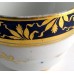 Chamberlain Worcester Tea Cup & Saucer, Dejeuney, gilded roses, blue border with gold barley ears, pattern number 273, c1802-5