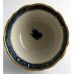 Caughley Scalloped Trio of Tea Bowl, Coffee Can and Saucer, Blue and White 'Pagoda'  Landscape Pattern,  c1785