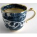 SOLD Caughley Scalloped Trio of Tea Bowl, Coffee Can and Saucer, Blue and White 'Pagoda'  Landscape Pattern,  c1785 SOLD