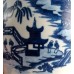 Worcester Barrel Shaped Teapot, Decorated in Blue and White  with the 'Two Figures in a Temple Landscape' Pattern, Disguised Numeral Mark, c1775-85