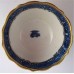 Caughley Scalloped Trio of Tea Bowl, Coffee Can and Saucer, Blue and White 'Pagoda'  Landscape Pattern,  c1785