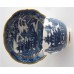SOLD Caughley Scalloped Tea Bowl and Saucer, Blue and White 'Pagoda'  Landscape Pattern,  c1785 SOLD 