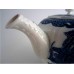 SOLD Caughley fluted form Teapot, printed with blue and white  'Pagoda' pattern, un-gilded, Salopian 'S' mark, c1785 SOLD