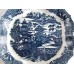 Caughley Blue and White 'Pagoda' pattern Hexagonal Teapot  Stand, c1780