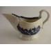 Liverpool 'Pennington?' Moulded Sauce Boat, Oriental Blue and  White scenes, c1780