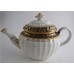 SOLD Coalport 'John Rose' New Fluted Oval Blue and Gilt 'Acorn' Pattern  Teapot, c1798 SOLD 