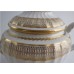 Coalport 'John Rose' New fluted Oval Gilt Teapot,  'Interlinked Ellipses and Dot' Gilt Decoration, c1798