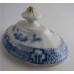 Coalport 'John Rose' Fluted Oval Blue and White Chinese  Pattern Teapot, c1800