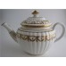 Coalport 'John Rose' Oval New Fluted 'Gilded Swags' Teapot,  c1800