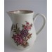 'First Period' Worcester Sparrow Beak Milk Jug, Pear Shape  Body, Polychrome Floral Decoration, c1770