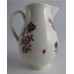 'First Period' Worcester Sparrow Beak Milk Jug, Pear Shape  Body, Polychrome Floral Decoration, c1770