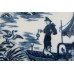 SOLD - Caughley small sized plate, beautifully decorated with the transfer printed blue and white 'Pleasure Boat' or 'Fisherman and Cormorant' pattern, c1785 - SOLD