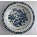 Caughley small sized plate, beautifully decorated with the transfer printed blue and white 'Fence' Pattern, c1785
