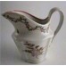 New Hall 'Silver Shaped' Milk Jug, Pattern 191, Stylistic Flower Sprigs and Bouquet Decoration, Flower and Foliage Garland Border, c1795