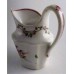 New Hall 'Silver Shaped' Milk Jug, Pattern 191, Stylistic Flower Sprigs and Bouquet Decoration, Flower and Foliage Garland Border, c1795