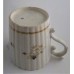 SOLD Caughley Milk Jug with Tapering Cylindrical Fluted Body, decorated with "Dresden Sprigs and Festoon Border", c1790 SOLD 