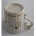 SOLD Caughley Milk Jug with Tapering Cylindrical Fluted Body, decorated with "Dresden Sprigs and Festoon Border", c1790 SOLD 