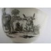 SOLD Worcester ' First Period' Tea Bowl & Saucer, transfer printed with 'Milkmaids' pattern, c1780 SOLD