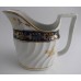 SOLD Coalport Oval Shanked Milk Jug, Blue and Gilt Decoration with 'Gilded Thistle', c1800 SOLD 