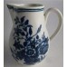SOLD First Period Worcester Sparrow Beak Milk Jug, Decorated With The 'Three Flower' Pattern, c1780 SOLD
