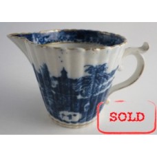 SOLD Caughley Blue and White 'Temple' Pattern Milk Jug, c1785 SOLD