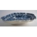 Caughley Melon Shape Printed Underglaze Blue 'Full Nankin' Dish, c1785