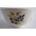 Worcester Tea Bowl and Saucer, Decorated in Underglaze Blue with Formal Flowers, Honey Gold Leaves and Stems, Gold Dentil Rim and Base, c1785