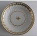 Coalport Spiral Shanked Trio (Tea Bowl, Coffee Can and Saucer), Gilded Leaf Garland Decoration, c1800