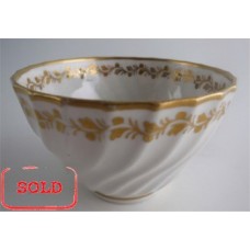 SOLD Coalport Spiral Shanked Tea Bowl, Gilded Leaf Garland Decoration, c1800 SOLD