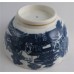 Caughley Scalloped Slops Bowl, Blue & White 'Pagoda' Landscape Pattern, c1785