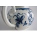 SOLD First Period Worcester Teapot, Cover with Flower Finial, Painted Underglaze Blue with the 'Mansfield' Pattern, c1765-75 SOLD