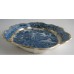 Caughley Hexagonal Shape Printed Underglaze Blue 'Pagoda' Teapot Stand, c1785