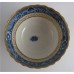 SOLD Caughley Trio, Reeded Shape with Scalloped Border, Exquisitely Decorated with the 'Temple' pattern, c1785 SOLD