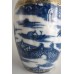 SOLD Caughley 'Barrel' Shaped Vertically Moulded Tea Canister, Decorated with Blue & White 'Pagoda' Pattern, c1785 SOLD