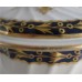 SOLD Flight and Barr period Worcester Circular Shanked Sucrier and Cover, Blue and Gilt Decoration with the 'Fly' pattern, c1790 SOLD