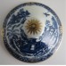 SOLD Worcester Circular Sucrier and Cover, Blue and White Decoration 'Argument' pattern, c1785 SOLD