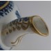 SOLD Caughley globular form Teapot, printed in blue and white with 'Willow Nankin' pattern with richly applied gilding, Salopian 'S' mark, c1785 SOLD