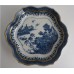 SOLD Caughley globular form Teapot, printed in blue and white with 'Willow Nankin' pattern with richly applied gilding, Salopian 'S' mark, c1785 SOLD