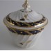 SOLD Flight and Barr period Worcester Circular Shanked Sucrier and Cover, Blue and Gilt Decoration with the 'Bluebell' pattern, c1790 SOLD