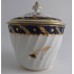 SOLD Flight and Barr period Worcester Circular Shanked Sucrier and Cover, Blue and Gilt Decoration with the 'Bluebell' pattern, c1790 SOLD