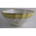 Rare Chamberlain's Worcester Yellow Ground Oval Shanked Slops Bowl, Gilt Decoration, Pattern 124, c1800
