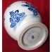 Worcester 'Bat' pattern Tea Canister, ovoid shaped body,  disguised Chinese numeral mark of a '4', c1780