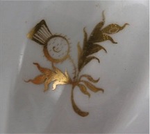 Worcester Circular Shanked Milk Jug, Blue and Gilt Decoration with 'Gilded Thistle', c1795