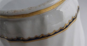 Worcester Circular Shanked Milk Jug, Blue and Gilt Decoration with 'Gilded Thistle', c1795