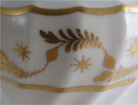 Worcester 'Flight & Barr' Period 'Waisted' Shanked Jug, with Delicate Gilded Decoration, c1795