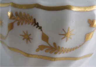 Worcester 'Flight & Barr' Period 'Waisted' Shanked Jug, with Delicate Gilded Decoration, c1795