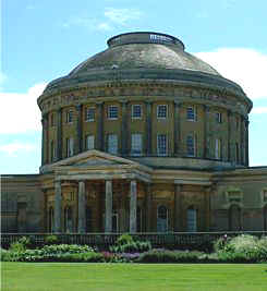 An unusual, country house, Ickworth in Suffolk, North East England.