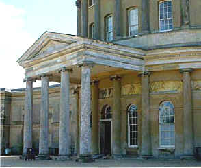 An unusual, country house, Ickworth in Suffolk, North East England.